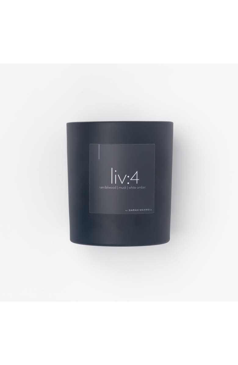 Sarah Maxwell Beauty liv4 Scented Candle, Main, color, Black