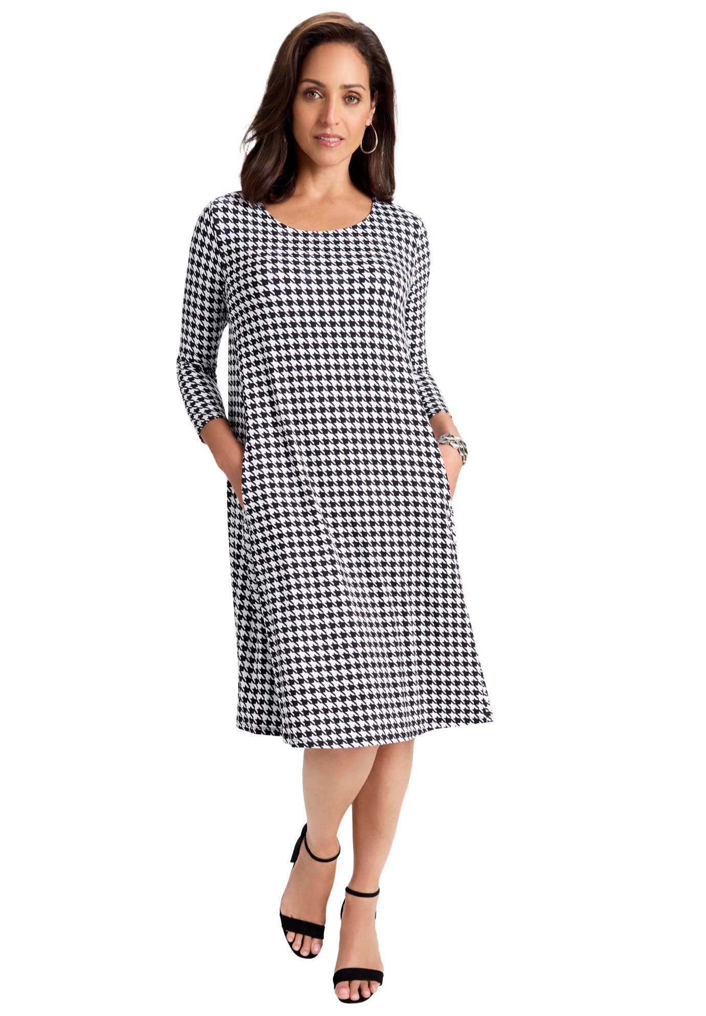 WHITE HOUNDSTOOTH