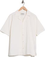 AllSaints Brenne Stretch Organic Cotton Camp Shirt