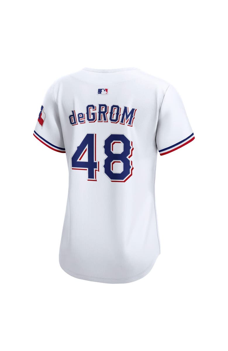 Nike Women's Nike Jacob deGrom White Texas Rangers Home Limited Player Jersey, Alternate, color, White