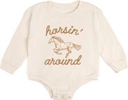 Sweet Wink Horsin' Around Western Long Sleeve Romper
