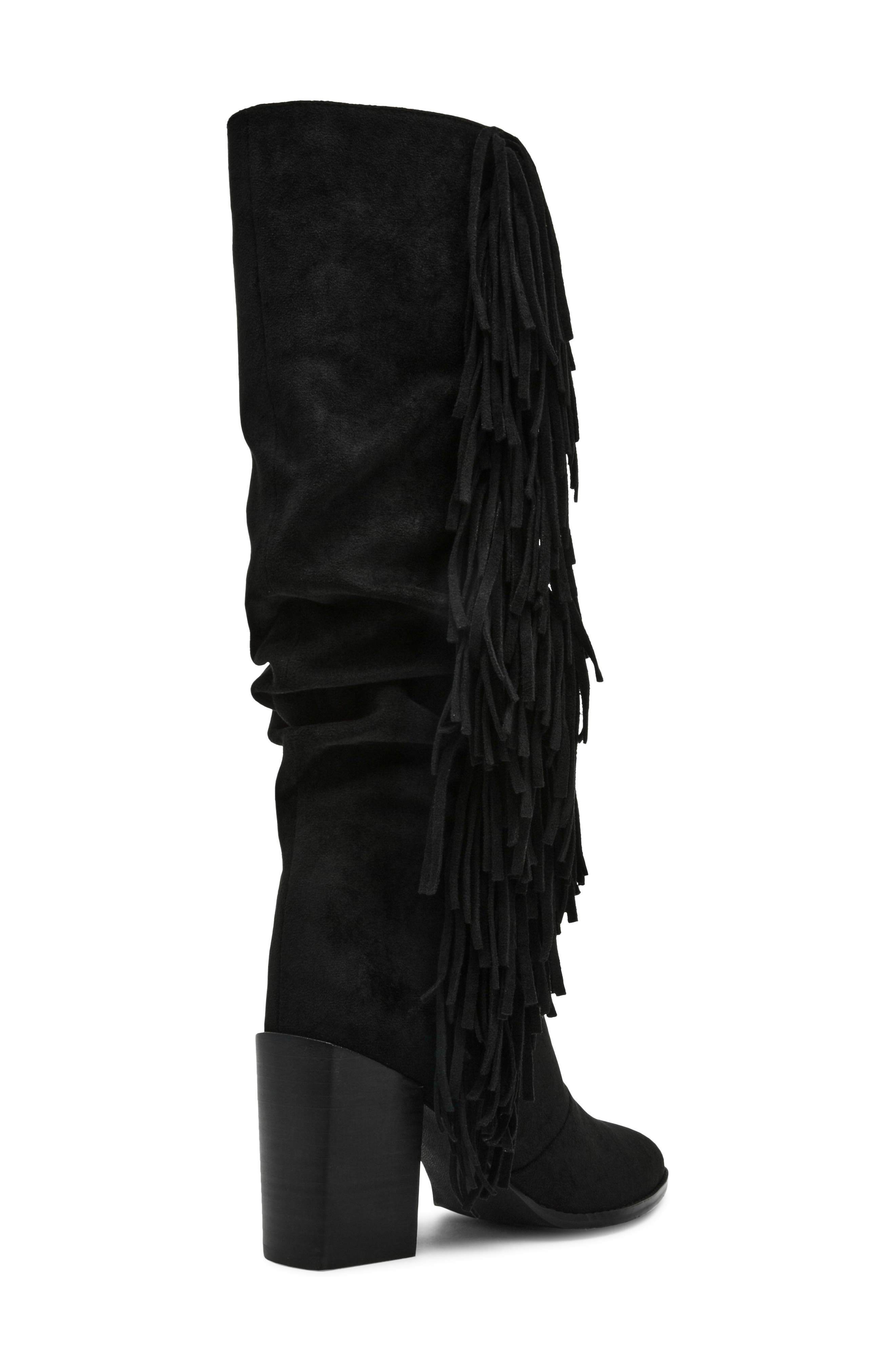 Lannie Knee High Boot, Alternate, color, BLACK