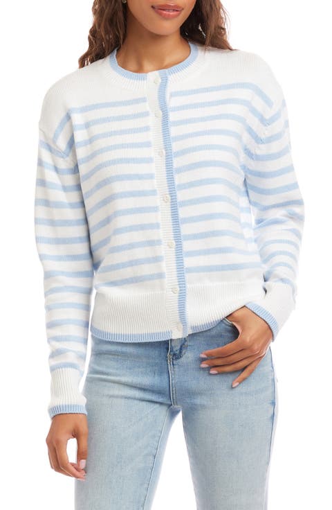 Stripe Cardigan Sweater