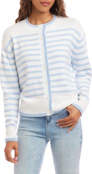 Karen Kane Stripe Cardigan Sweater