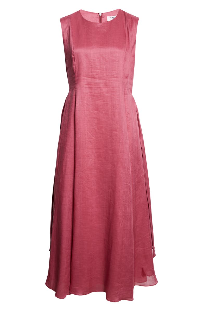 Max Mara Aquile Canvas Midi Dress, Alternate, color, Cyclamen