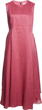 Max Mara Aquile Canvas Midi Dress