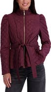 Kensie Quilted Peplum Jacket