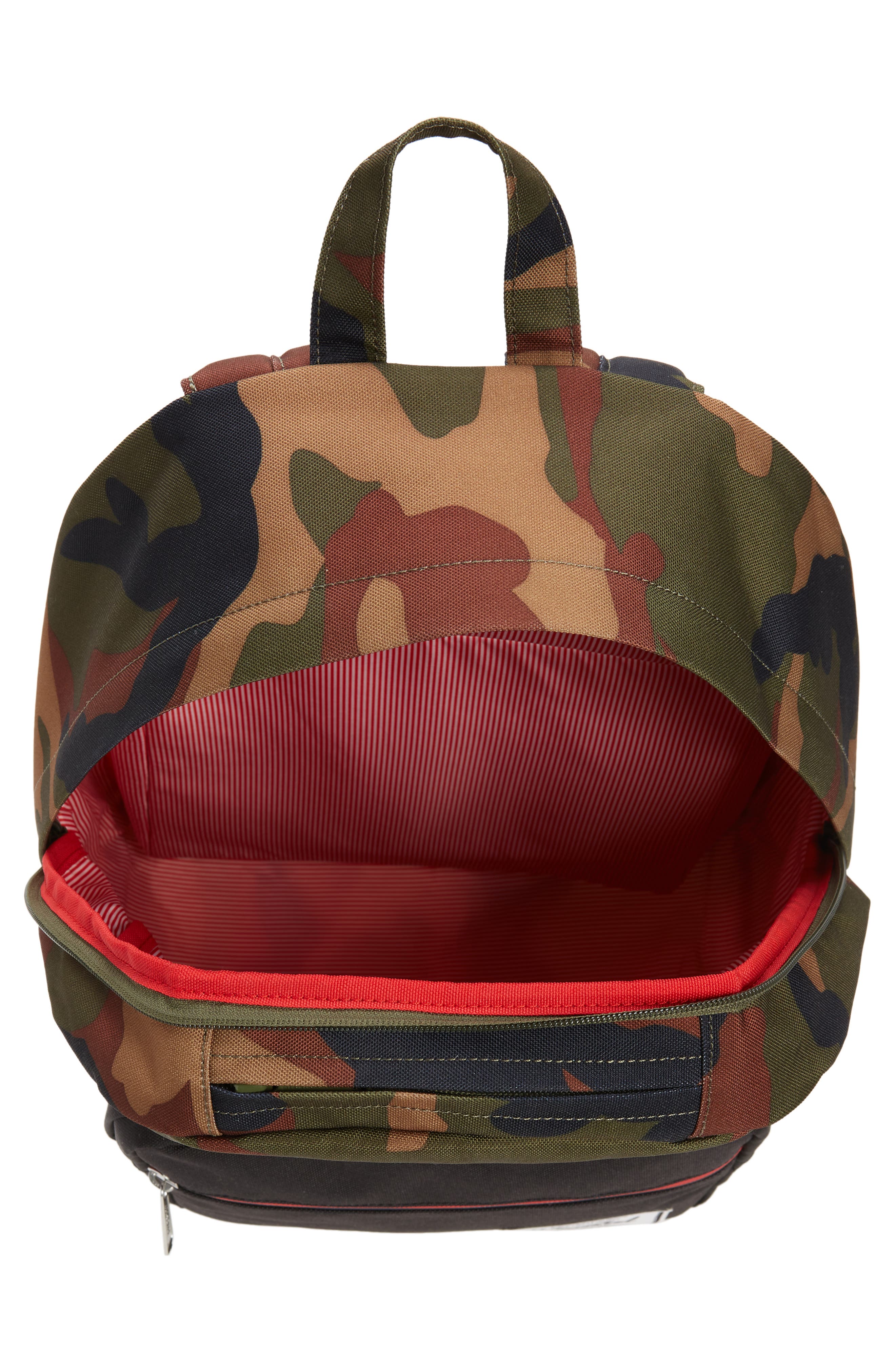 Pop Quiz Water Resistant Backpack, Alternate, color, WOODLAND CAMO BLACK