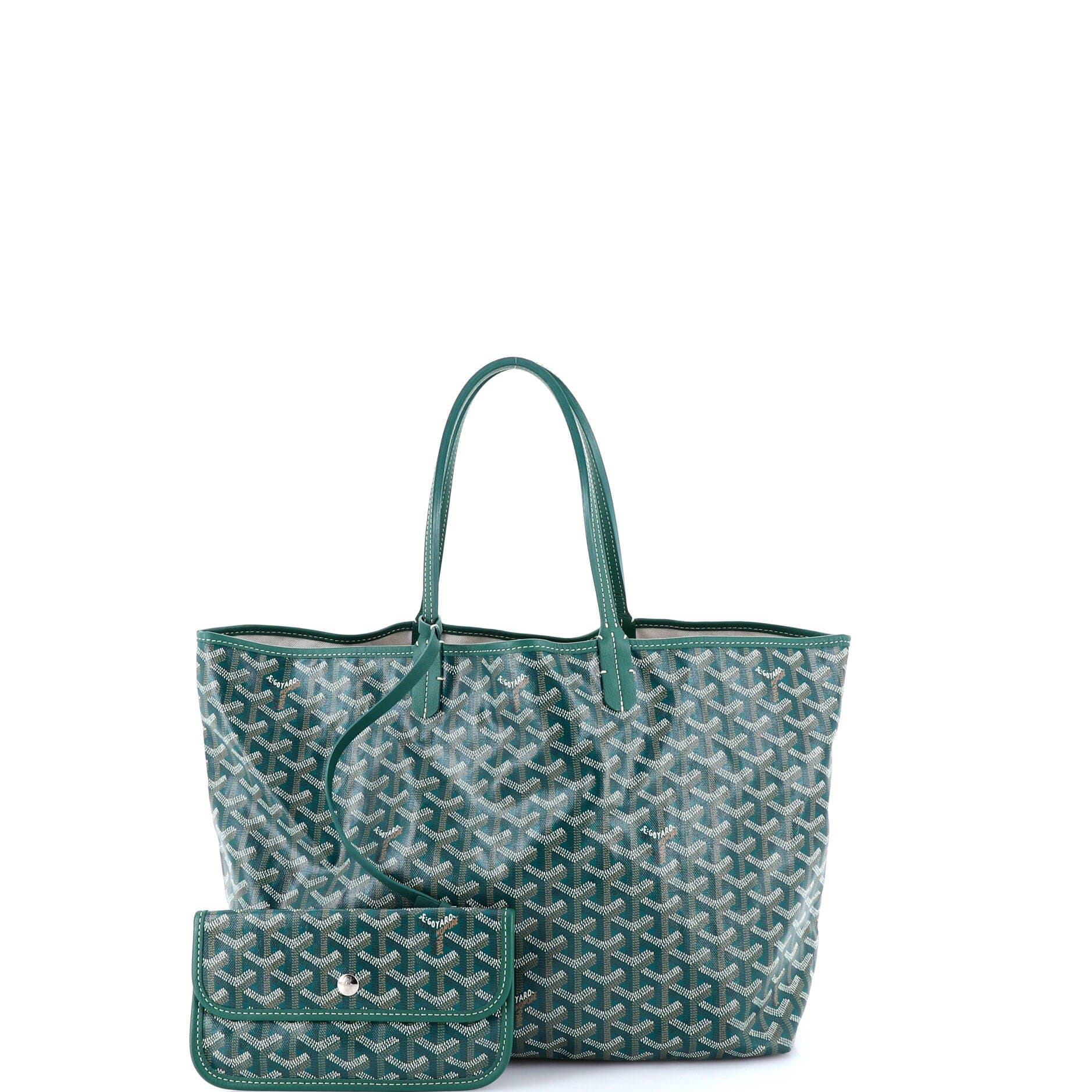 Pre-Owned Goyard Saint Louis Tote Coated Canvas PM, Alternate, color, Green