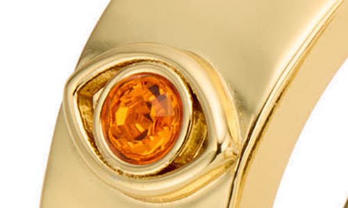 Kurt Geiger London Evil Eye Hoop Earrings In Gold