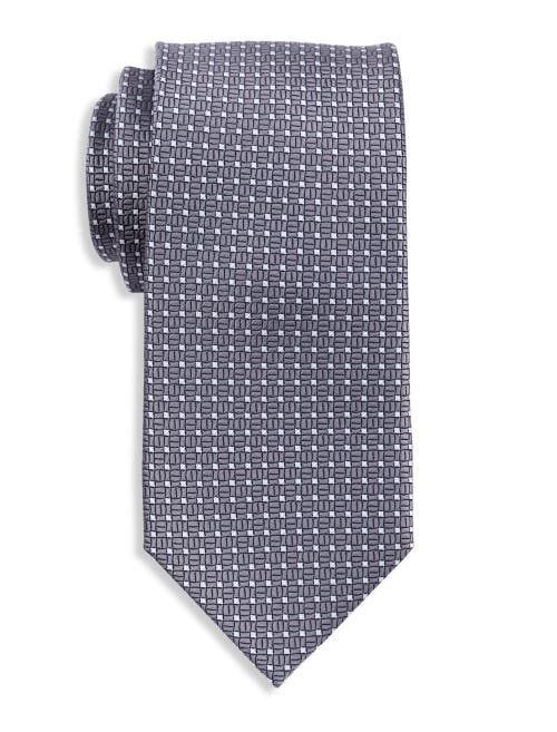 Oak Hill By Dxl Big & Tall Micro Patterned Tie In Gray