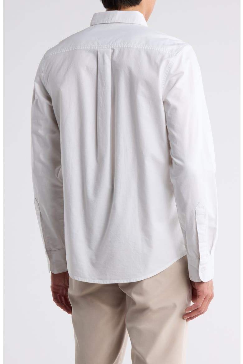 Cotton Oxford Button-Down Shirt, Alternate, color, WHITE