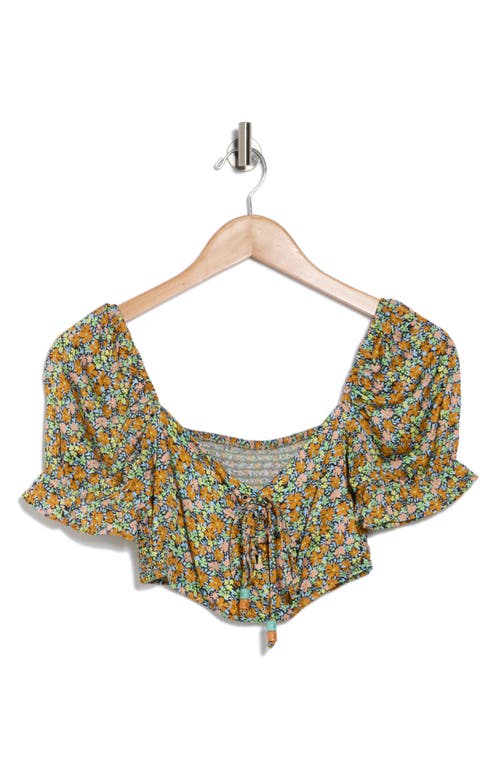 Maaji Blossom Briella Cover-up Crop Top In Multicolor