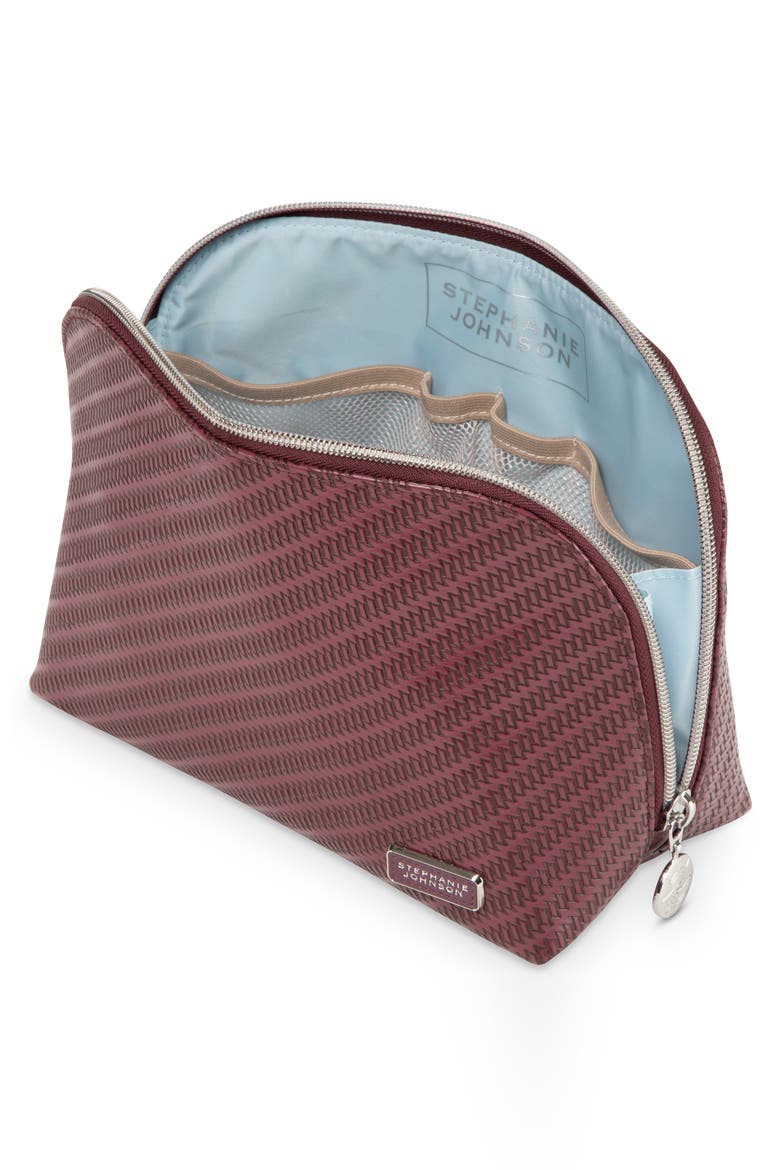 Lola Makeup Bag, Alternate, color, RUBY ROYALE