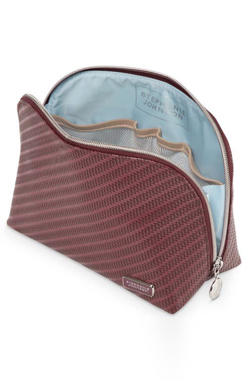 Stephanie Johnson Rosewood Ruby Royale Lola Makeup Bag In Purple
