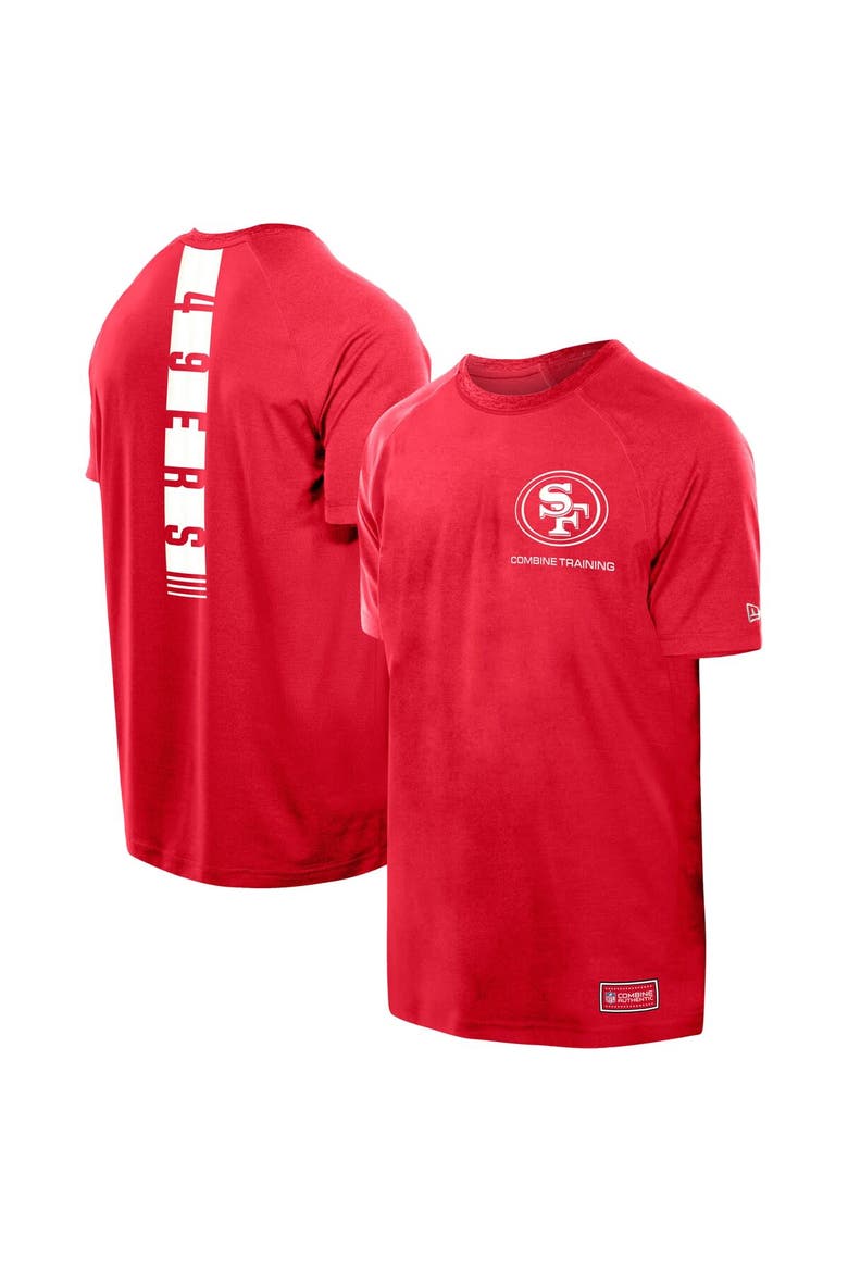 Men's New Era  Scarlet San Francisco 49ers Functional Fandom Reflective T-Shirt, Main, color, Scarlet