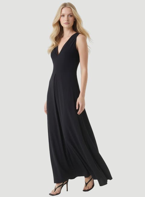 Supima Cotton V-Neck Maxi Dress