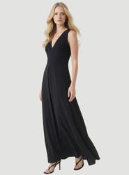 Majestic Filatures Supima Cotton V-Neck Maxi Dress