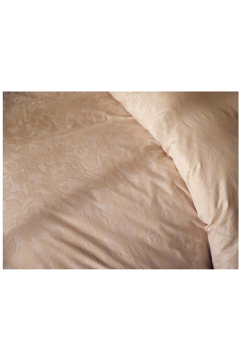 Heritage Jacquard Organic Cotton Duvet Cover, Alternate, color, ALPINE WHITE W/ STONE