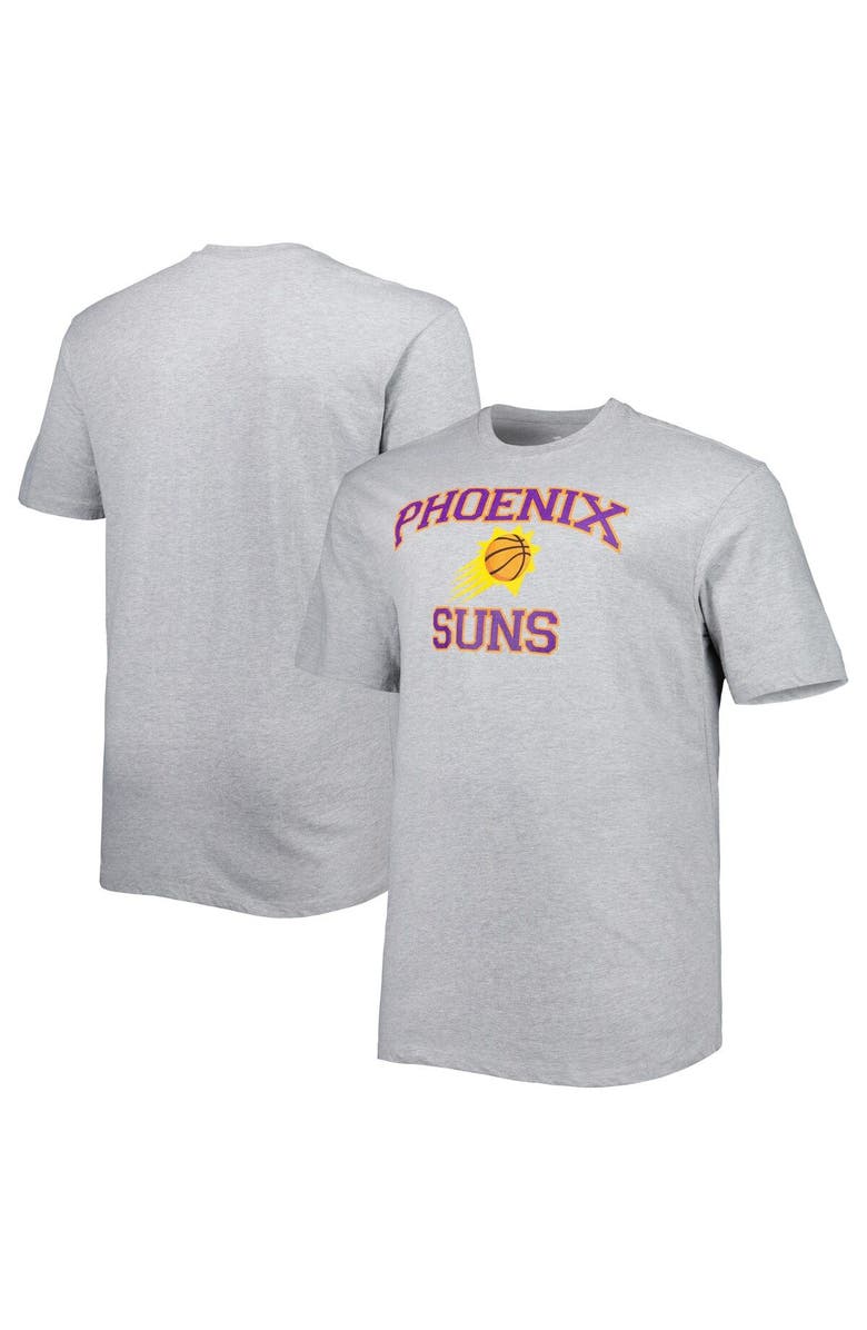 PROFILE Men's Heathered Gray Phoenix Suns Big & Tall Heart & Soul T-Shirt, Main, color, Heather Gray
