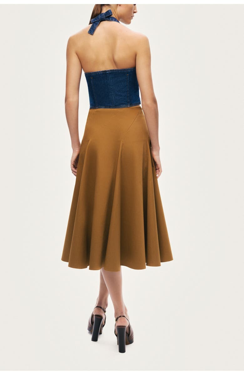 Nocturne Halter Neck Denim Vest, Alternate, color, Navy Blue