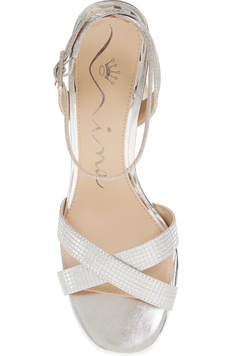 Nina Secelia Ankle Strap Platform Sandal, Alternate, color,