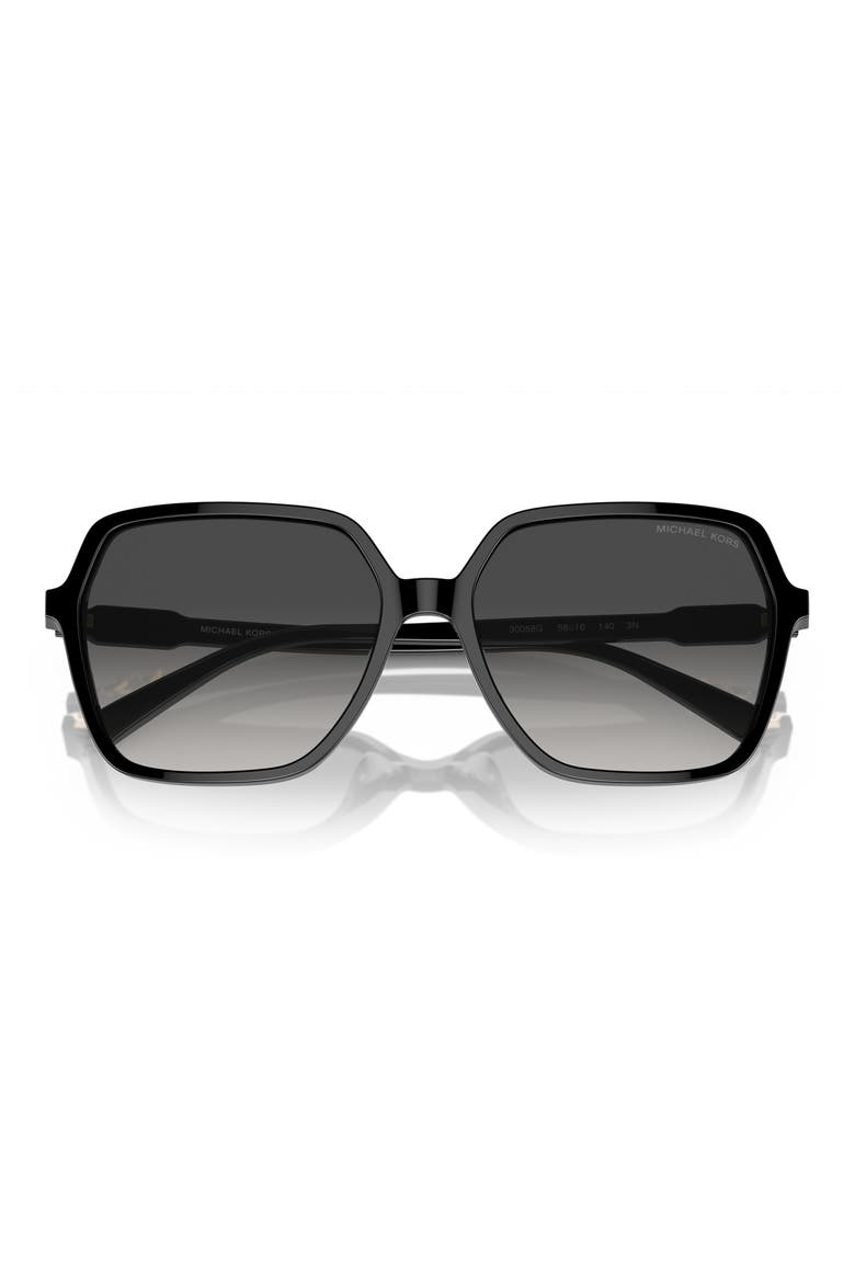 Jasper 58mm Square Sunglasses, Alternate, color, BLACK