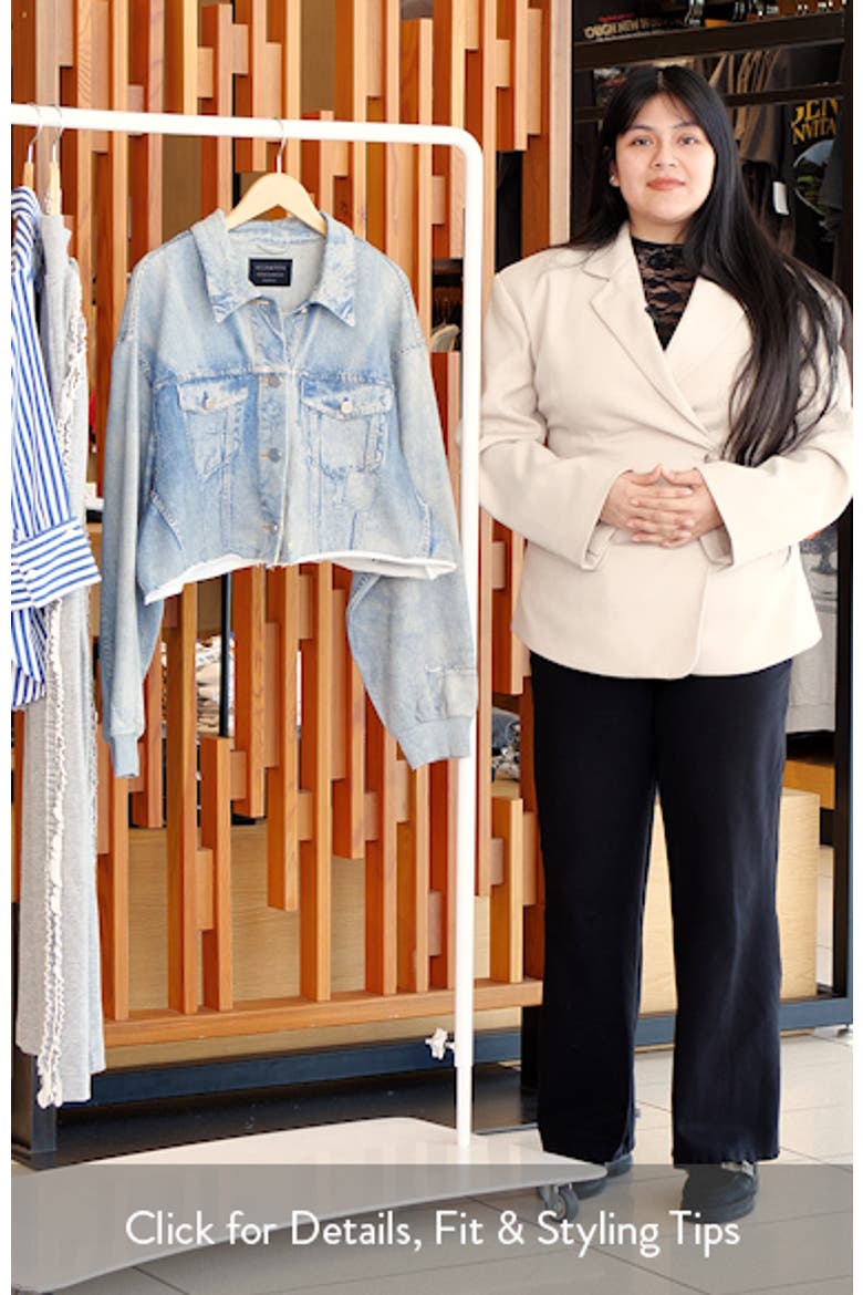 Anders Crop French Terry Illusion Shacket video