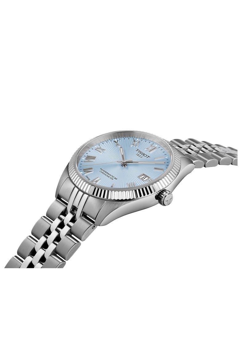 Ballade Automatic COSC Bracelet Watch, 39mm, Alternate, color, ICE BLUE
