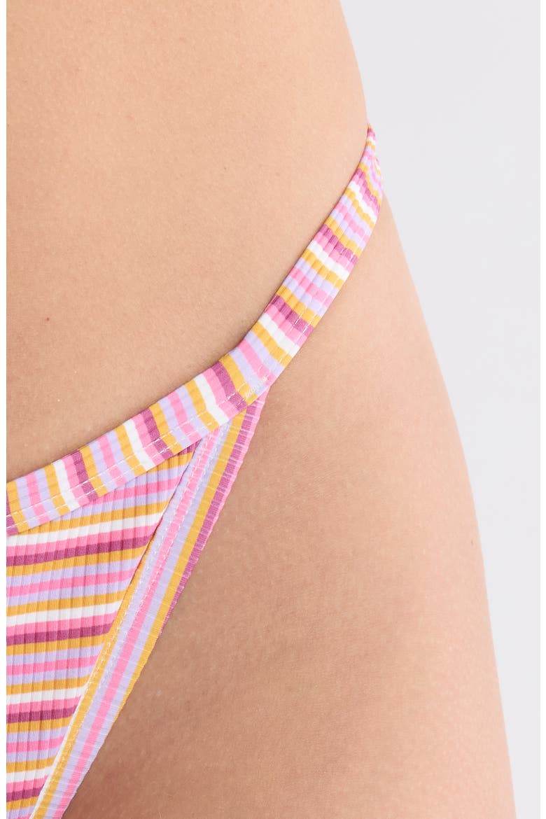 Demi Bikini Bottom, Alternate, color, PINKY STRIPES