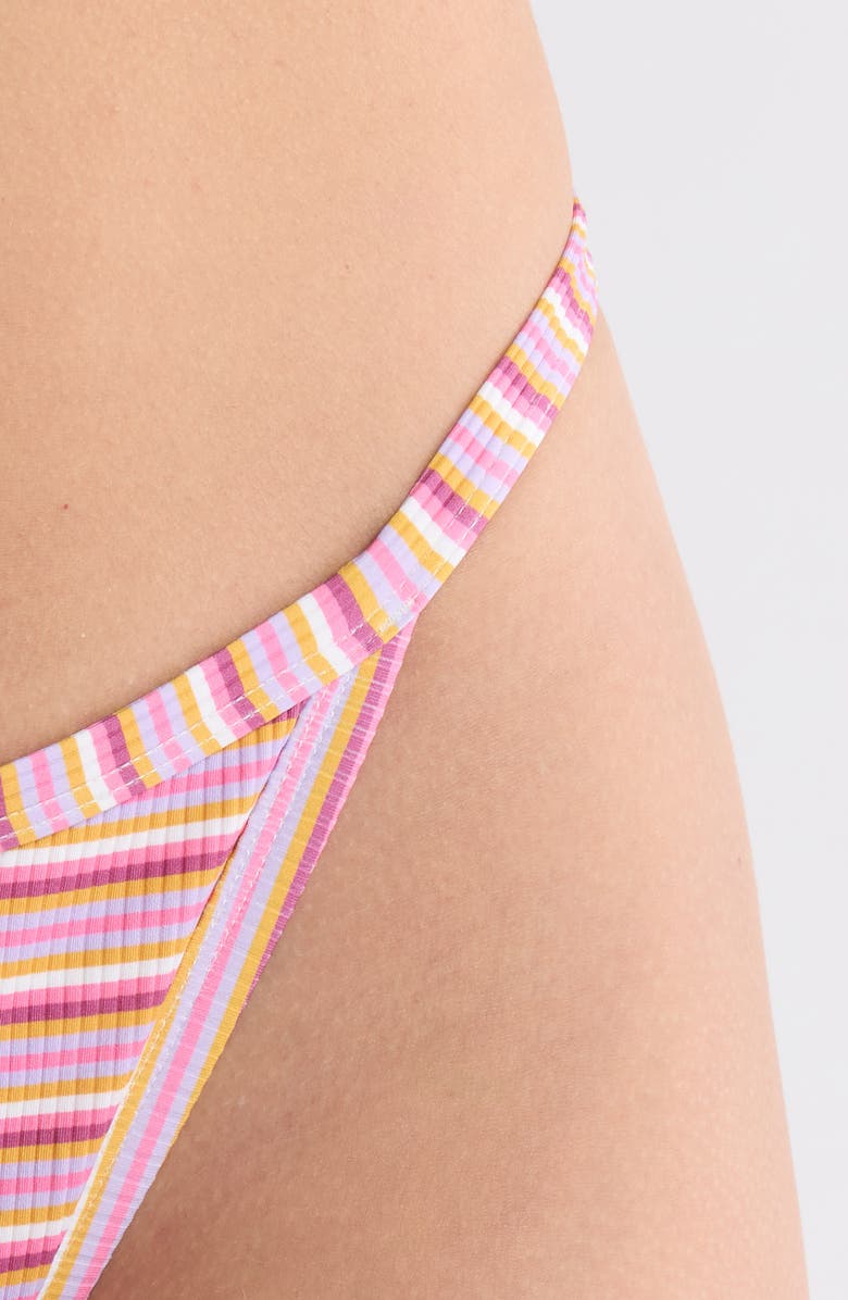 PacSun Demi Bikini Bottom, Alternate, color, Pinky Stripes