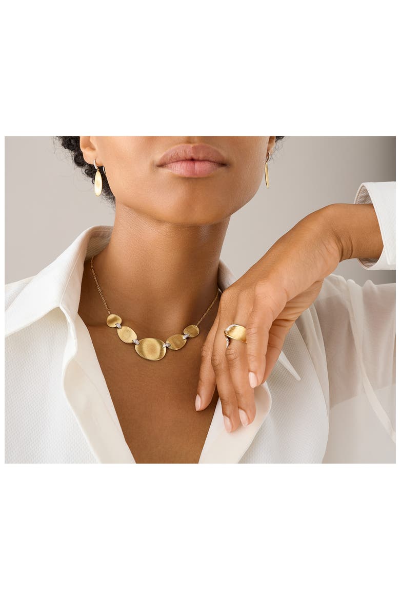 Lunaria Diamond Frontal Necklace, Alternate, color, YELLOW/WHITE GOLD