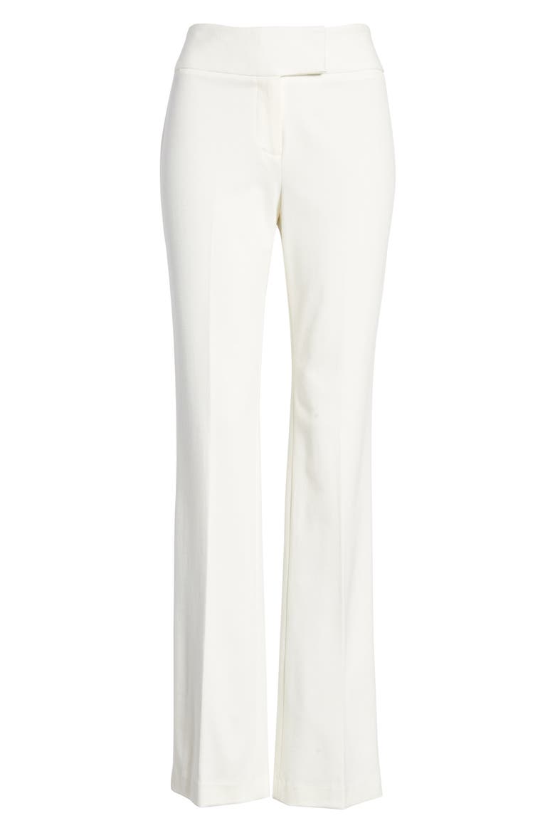 Ponte Knit Slim Boot Leg Pants, Alternate, color, NEW IVORY