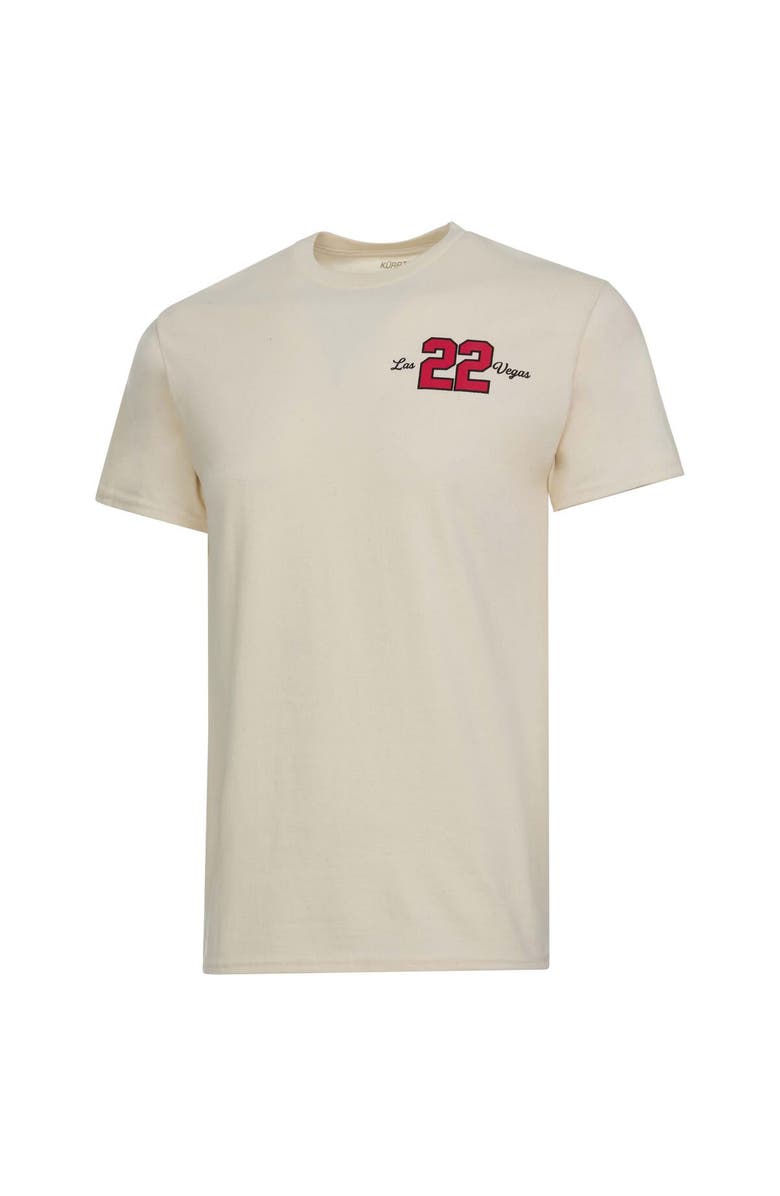 KUR8TED Unisex A'ja Wilson Natural Las Vegas Aces Player ID Arch T-Shirt, Alternate, color, 