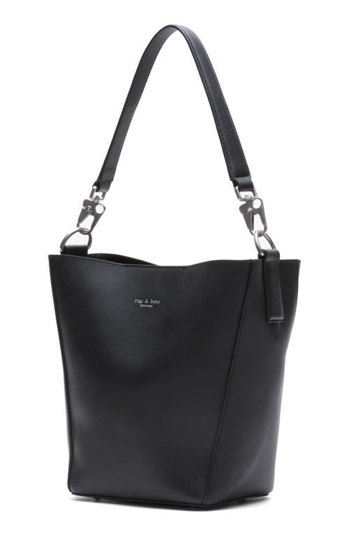 Rag & Bone Parker Leather Bucket Bag In Black