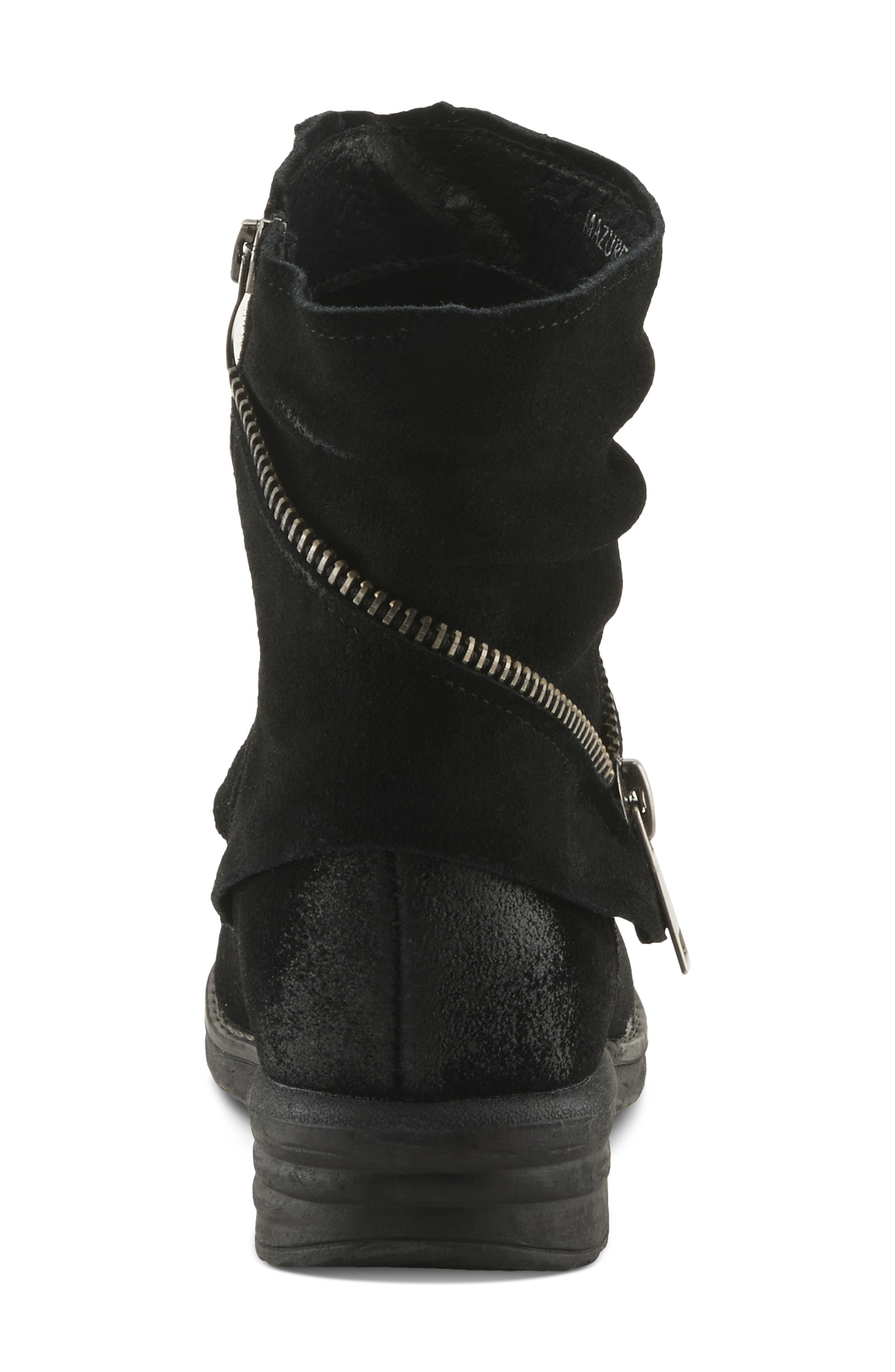 Spring Step Mazure Bootie, Alternate, color, Black Suede