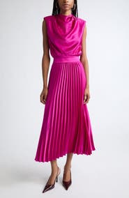 Ramy Brook Farah Pleated Midi Dress