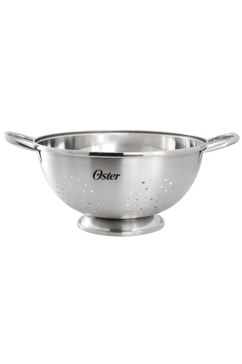 5 Quart Stainless Steel Colander in Brushed Silver, Main, color, Silver