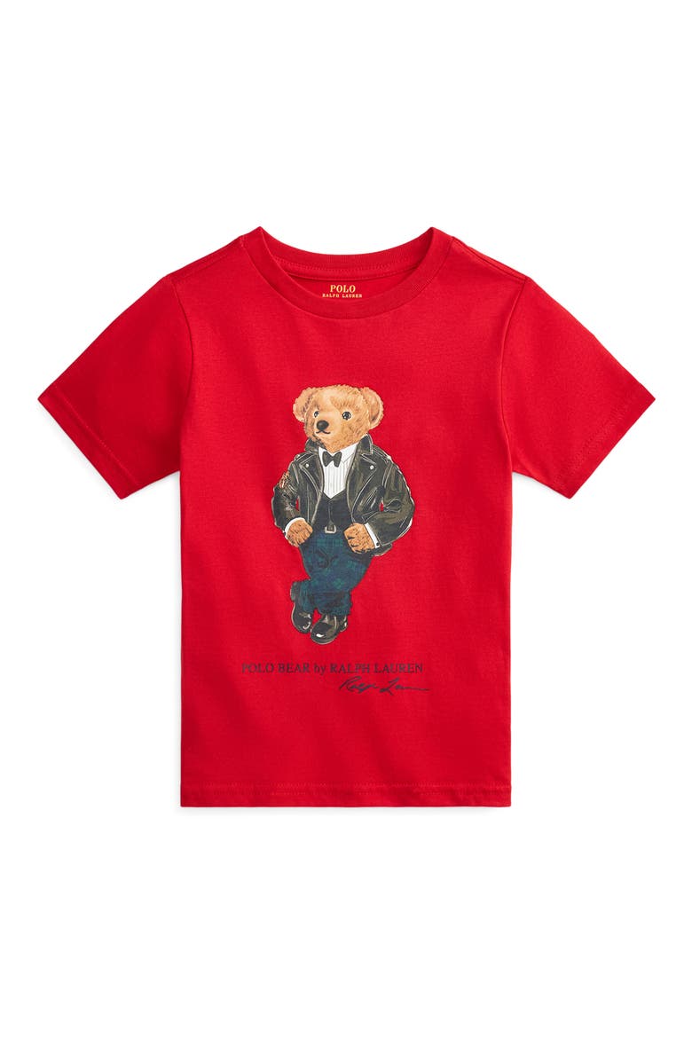 Kids' Polo Bear Graphic Tee, Main, color, RL2000 RED