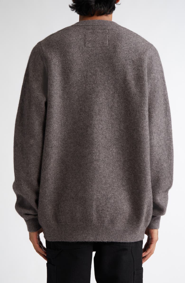 FRENCKENBERGER Felted Wool & Cashmere Bomber Cardigan, Alternate, color,