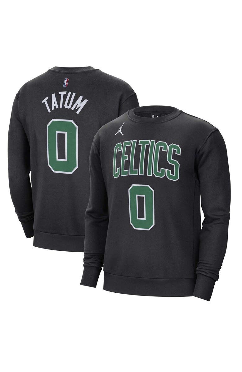 Jordan Brand Men's Jordan Brand Jayson Tatum Black Boston Celtics Statement Name & Number Pullover Sweatshirt, Main, color, 