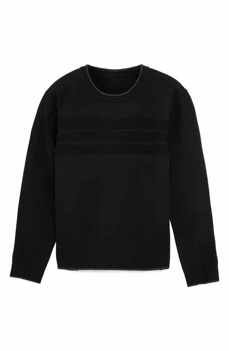 XRAY Kids' Moto Ribbing Detail Crewneck Sweater