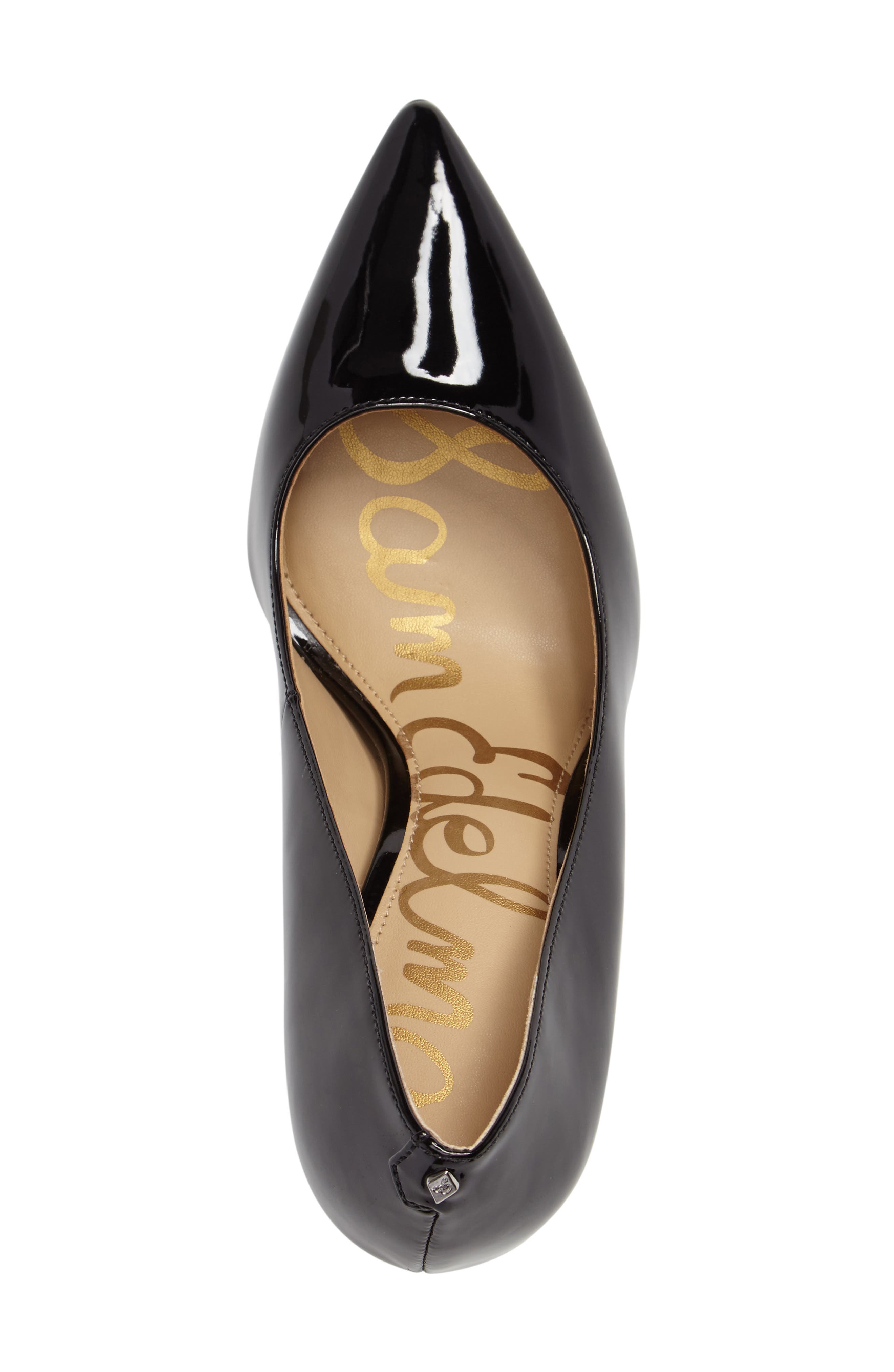 Hazel Pointed Toe Pump, Alternate, color, BLACK PATENT LEATHER