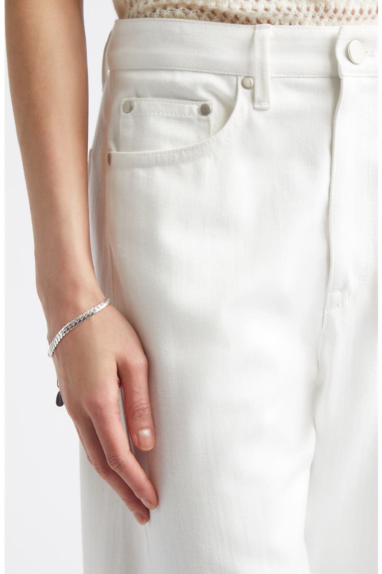 Crescent Leg Jeans, Alternate, color, WHITE
