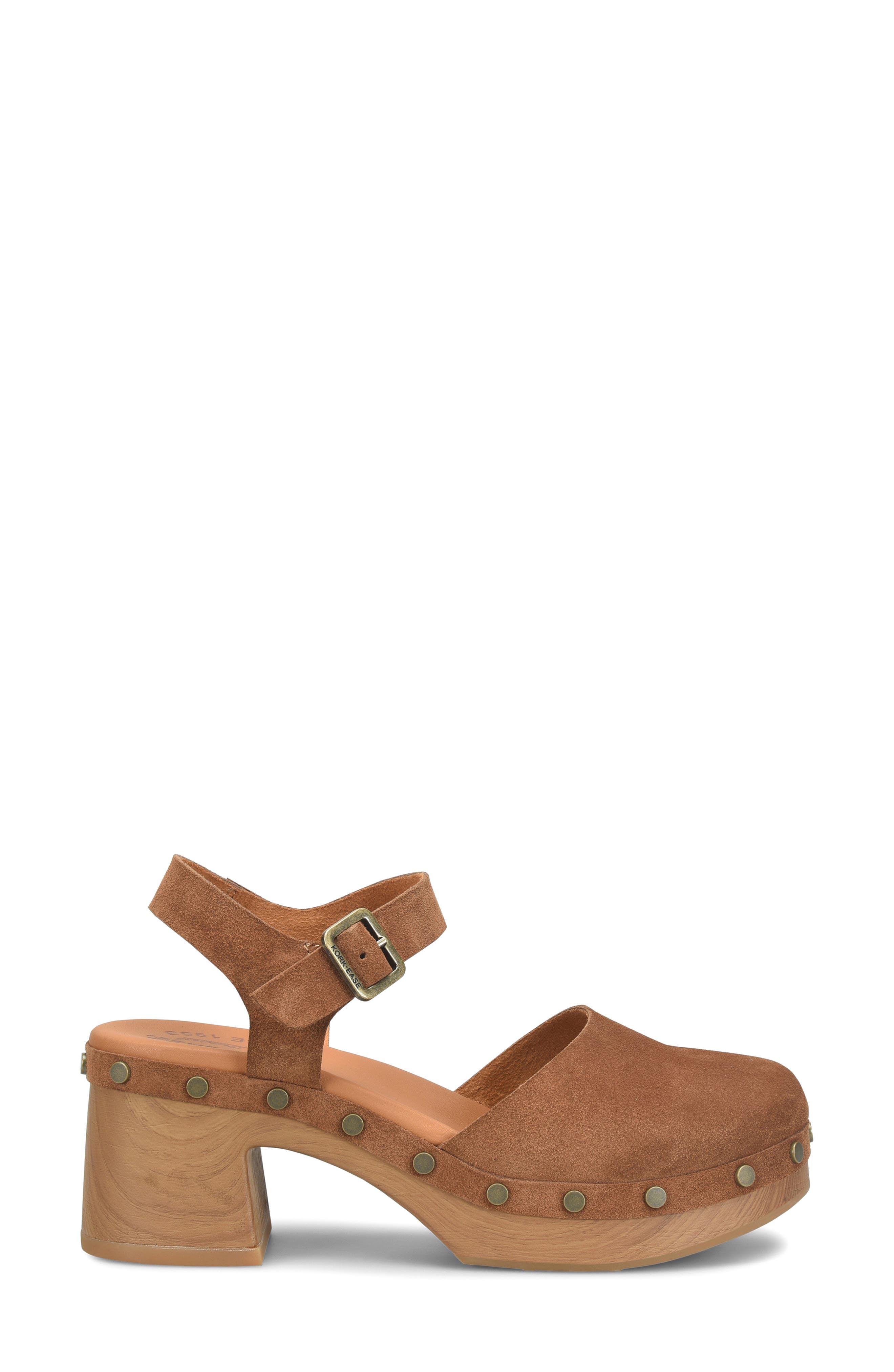 Kork-Ease<sup>®</sup> Tribecca Ankle Strap Platform Clog, Alternate, color, Tan Suede