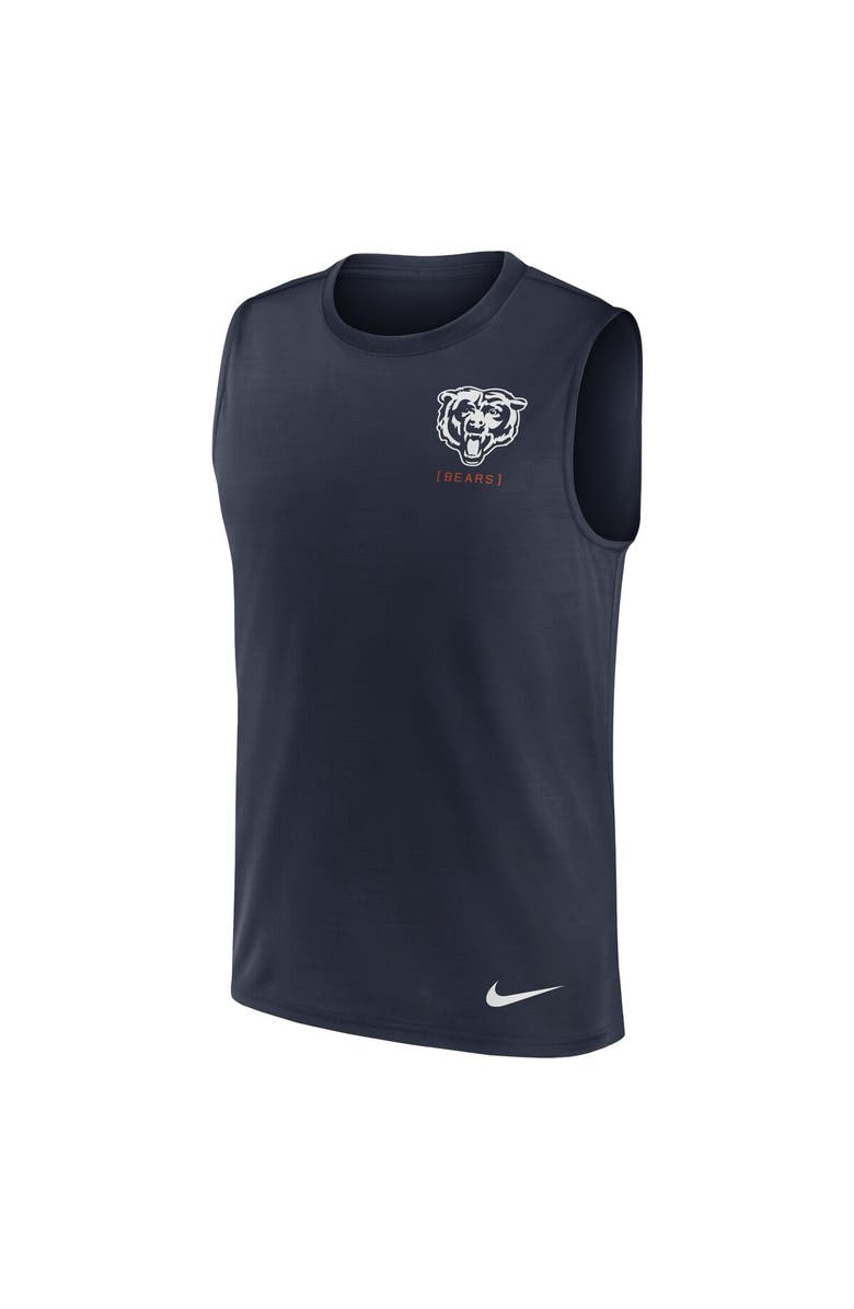Nike Men's Nike Navy Chicago Bears Muscle Tank Top, Alternate, color, 