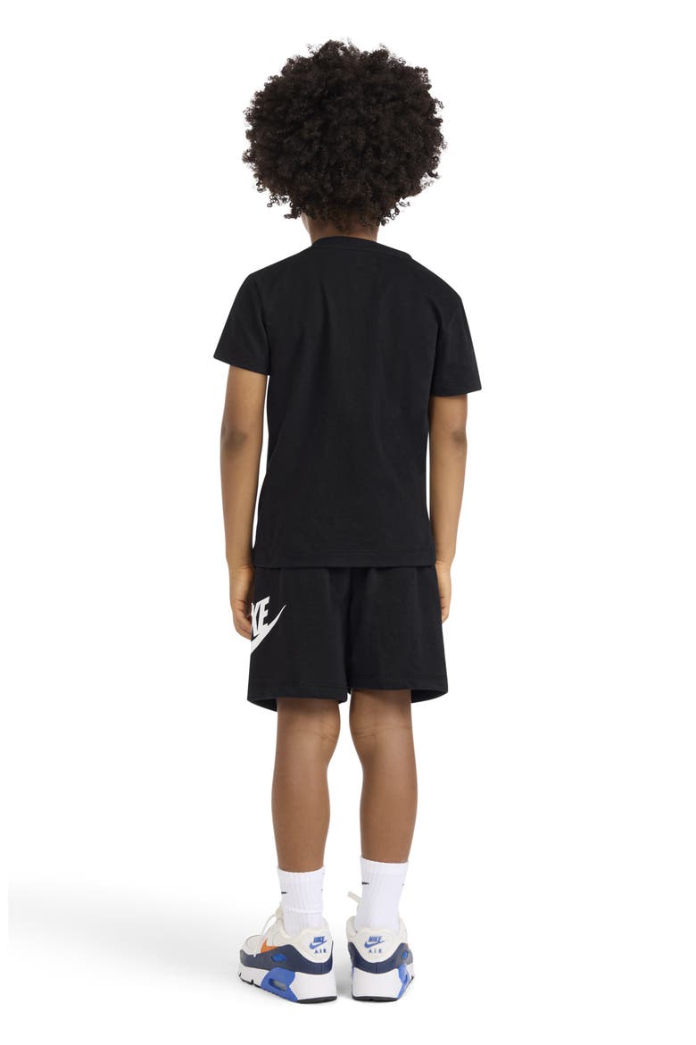 Kids' Club Logo Graphic T-Shirt & Shorts Set, Alternate, color, BLACK