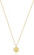 The Lovery Fine Jewelry Puffy Classic Single Heart Necklace