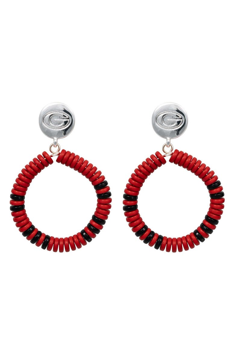 EMERSON STREET Georgia Bulldogs Raya Earrings, Main, color, 