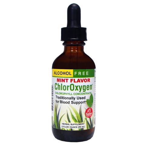 Chloroxygen Mint Chlorophyll Concentrate 2-Ounce Bottle